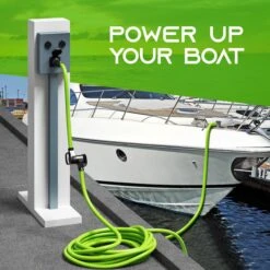 50 Amp NEMA SS2-50P To 14-50R Shore Power Adapter Cord - 1.5 Feet(Nema Ss2 50p To 14 50r 50 Amp Shore Power Adapter Cord Stw 6awg 3c 8awg 1c 1 5 Feet) -GEARit Store GI ADP 1450R SS250P 6