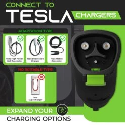 Tesla To J1772 Adapter For EV, Compatible With Tesla (NACS) Chargers(Tesla To J1772 Adapter For Ev Compatible With Tesla Nacs Chargers) 9 Tesla To J1772 Adapter For EV, Compatible With Tesla (NACS) Chargers(Tesla To J1772 Adapter For Ev Compatible With Tesla Nacs Chargers) -GEARit Store GI ADP TES J1772.PT02