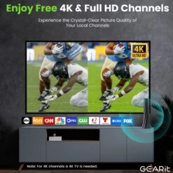 Indoor TV Antenna, 360° Amplified Signal, 9.8ft Coaxial(Indoor Tv Antenna 360 Amplified Signal 9 8ft Coaxial) -GEARit Store GI ANT 2034 BK 3 14b4a92a d0de 4ce0 84d2 33bbfa0fcea7