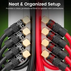 6 Pairs Right Angle Pin Type Speaker Banana Plugs(Gearit Speaker Banana Plugs 90 Degree Pin Plug Type For Spring Clips Gold Plated Connectors 6 Pair 12 Pieces) -GEARit Store GI BP90 6PK 7