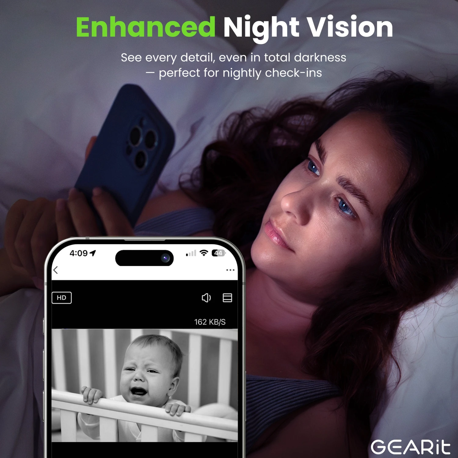 GEARit Wifi Indoor Camera For Baby & Pet Monitor - 2K Video, 2-Way Audio(Gearit Wifi Indoor Camera For Home Security 2k Video 2 Way Audio) 5 GEARit Wifi Indoor Camera For Baby & Pet Monitor - 2K Video, 2-Way Audio(Gearit Wifi Indoor Camera For Home Security 2k Video 2 Way Audio) - Image 5