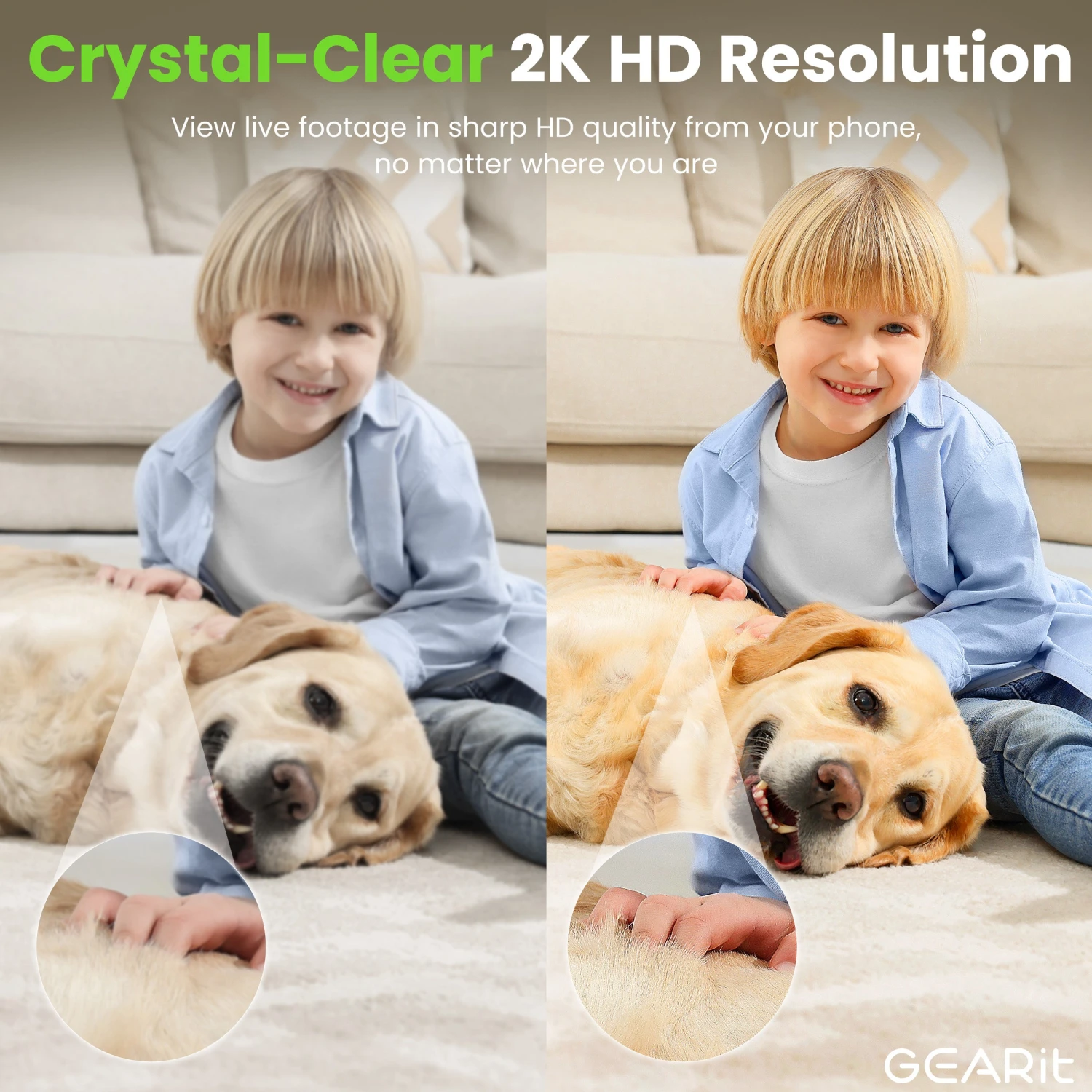 GEARit Wifi Indoor Camera For Baby & Pet Monitor - 2K Video, 2-Way Audio(Gearit Wifi Indoor Camera For Home Security 2k Video 2 Way Audio) 6 GEARit Wifi Indoor Camera For Baby & Pet Monitor - 2K Video, 2-Way Audio(Gearit Wifi Indoor Camera For Home Security 2k Video 2 Way Audio) - Image 6