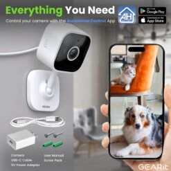 GEARit Wifi Indoor Camera For Baby & Pet Monitor - 2K Video, 2-Way Audio(Gearit Wifi Indoor Camera For Home Security 2k Video 2 Way Audio) 13 GEARit Wifi Indoor Camera For Baby & Pet Monitor - 2K Video, 2-Way Audio(Gearit Wifi Indoor Camera For Home Security 2k Video 2 Way Audio) -GEARit Store GI CAM IN WH 001 7