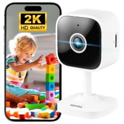GEARit Wifi Indoor Camera For Baby & Pet Monitor - 2K Video, 2-Way Audio(Gearit Wifi Indoor Camera For Home Security 2k Video 2 Way Audio)