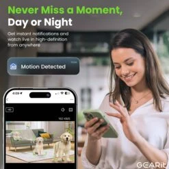 GEARit Wifi Indoor Camera With Pan/Tilt For Baby & Pet - 2K Video, 2-Way Audio, Motion Tracker(Gearit Wifi Indoor Camera For Home Security 2k Video 2 Way Audio Copy) -GEARit Store GI CAM IN WH 011 3