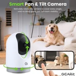 GEARit Wifi Indoor Camera With Pan/Tilt For Baby & Pet - 2K Video, 2-Way Audio, Motion Tracker(Gearit Wifi Indoor Camera For Home Security 2k Video 2 Way Audio Copy) -GEARit Store GI CAM IN WH 011 5