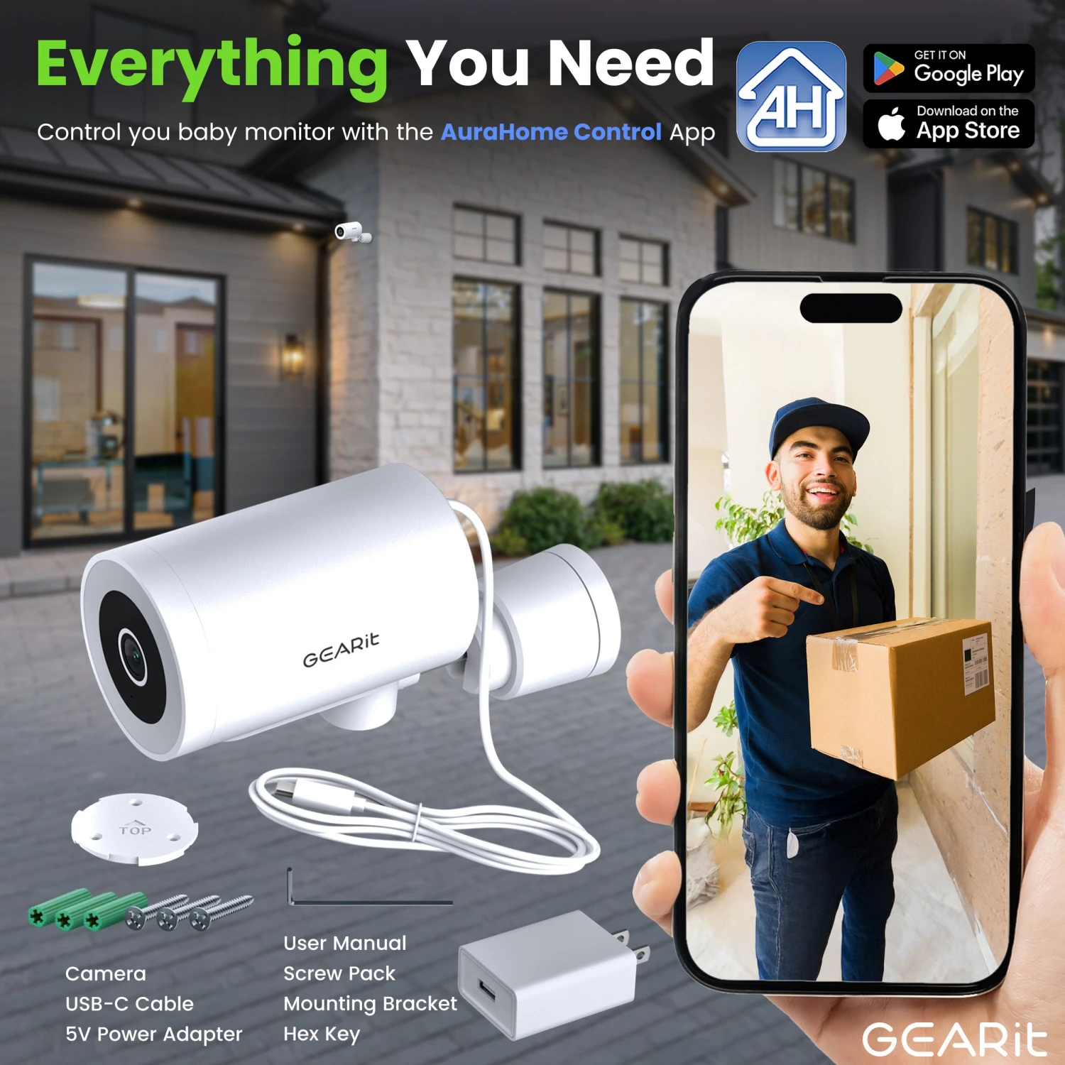 GEARit Wifi Motion Tracking Outdoor Security Camera - 2K Video, IP65 Weatherproof, Night Vision(Gearit Wifi Motion Tracking Outdoor Security Camera 2k Video Ip65 Weatherproof Night Vision) 7 GEARit Wifi Motion Tracking Outdoor Security Camera - 2K Video, IP65 Weatherproof, Night Vision(Gearit Wifi Motion Tracking Outdoor Security Camera 2k Video Ip65 Weatherproof Night Vision) - Image 7