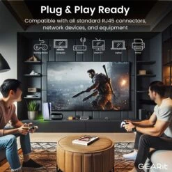 Cat6 Ethernet Patch Cable - CCA Network Cord - UTP, Black(Gearit Cat6 Ethernet Patch Cable Cca Network Cord Utp Black) 33 Cat6 Ethernet Patch Cable - CCA Network Cord - UTP, Black(Gearit Cat6 Ethernet Patch Cable Cca Network Cord Utp Black) -GEARit Store GI CAT6 CCA BK F 6 bf7cd2e8 e08e 48fe 83fc 22f675f3500b