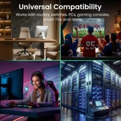 Cat6 Ethernet Patch Cable - CCA Network Cord - UTP, Black(Gearit Cat6 Ethernet Patch Cable Cca Network Cord Utp Black) 26 Cat6 Ethernet Patch Cable - CCA Network Cord - UTP, Black(Gearit Cat6 Ethernet Patch Cable Cca Network Cord Utp Black) -GEARit Store GI CAT6 CCA BK F 7 283ad04a 32c4 4e11 a61c 54cebab824db