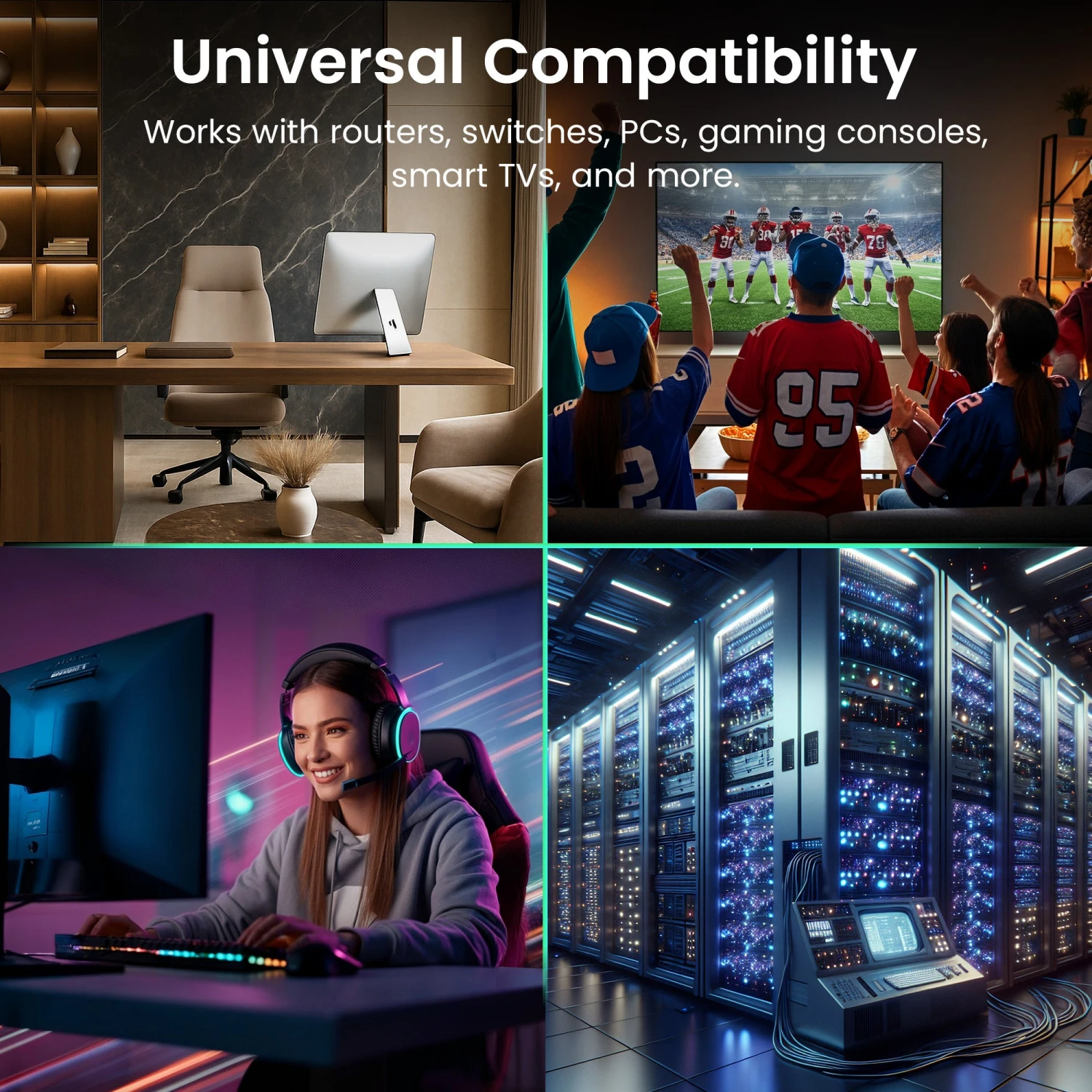 Cat6 Ethernet Patch Cable - CCA Network Cord - UTP, Black(Gearit Cat6 Ethernet Patch Cable Cca Network Cord Utp Black) 7 Cat6 Ethernet Patch Cable - CCA Network Cord - UTP, Black(Gearit Cat6 Ethernet Patch Cable Cca Network Cord Utp Black) - Image 7