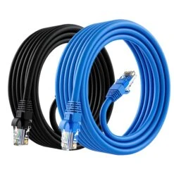 Cat6 Ethernet Patch Cable (2-Pack) - CCA Network Cord - UTP, Black & Blue(Gearit 2 Pack Cat6 Ethernet Patch Cable Cca Network Cord Utp Black Blue) 34 Cat6 Ethernet Patch Cable (2-Pack) - CCA Network Cord - UTP, Black & Blue(Gearit 2 Pack Cat6 Ethernet Patch Cable Cca Network Cord Utp Black Blue) -GEARit Store GI CAT6 CCA BKBL 10F