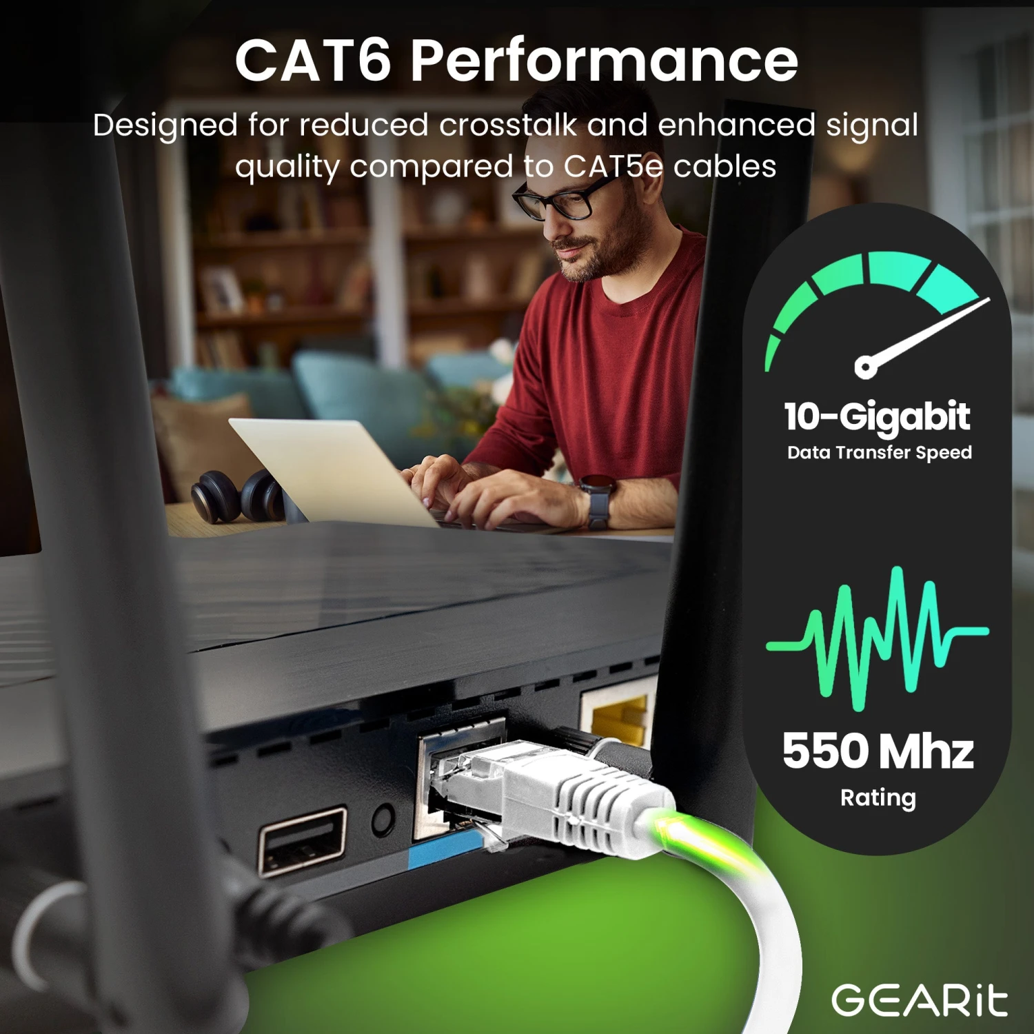 Cat6 Ethernet Patch Cable - CCA Network Cord - UTP, White(Gearit Cat6 Ethernet Patch Cable Cca Network Cord Utp White) 20 Cat6 Ethernet Patch Cable - CCA Network Cord - UTP, White(Gearit Cat6 Ethernet Patch Cable Cca Network Cord Utp White) - Image 20