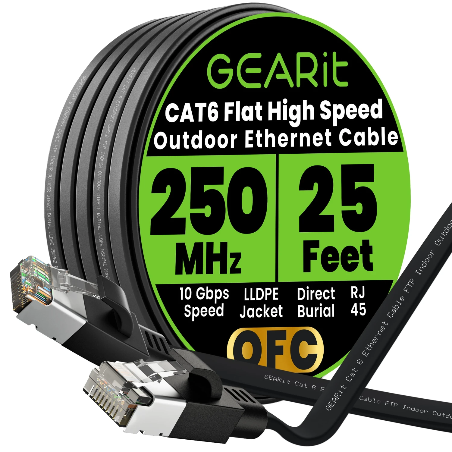 Black Cat6 Flat Outdoor Ethernet Cable(Black Cat6 Flat Outdoor Ethernet Cable) 17 Black Cat6 Flat Outdoor Ethernet Cable(Black Cat6 Flat Outdoor Ethernet Cable) - Image 17