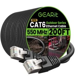 Cat6 Outdoor Ethernet Cable - 23AWG LLDPE Weatherproof Jacket S/FTP Direct Burial(Gearit Cat6 Outdoor Cable Waterproof Direct Burial 23awg Cat 6 Ethernet Ftp Foil Twisted Pair Shielded Lldpe Waterproof And Uv Resistant) 28 Cat6 Outdoor Ethernet Cable - 23AWG LLDPE Weatherproof Jacket S/FTP Direct Burial(Gearit Cat6 Outdoor Cable Waterproof Direct Burial 23awg Cat 6 Ethernet Ftp Foil Twisted Pair Shielded Lldpe Waterproof And Uv Resistant) -GEARit Store GI CAT6 OUT LDPE BK 200FT 50ca8275 8654 4890 9ec0 2c0ead5da81b