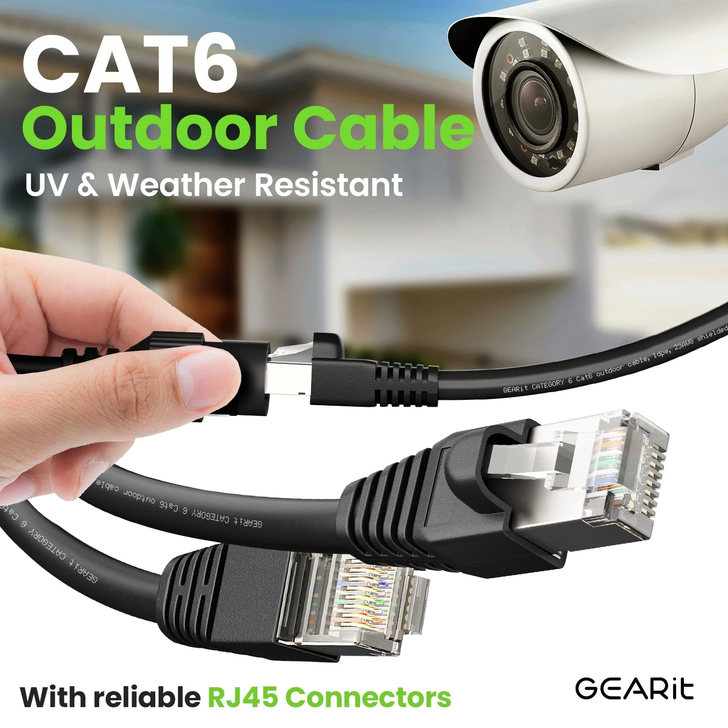 Cat6 Outdoor Ethernet Cable - 23AWG LLDPE Weatherproof Jacket S/FTP Direct Burial(Gearit Cat6 Outdoor Cable Waterproof Direct Burial 23awg Cat 6 Ethernet Ftp Foil Twisted Pair Shielded Lldpe Waterproof And Uv Resistant) 2 Cat6 Outdoor Ethernet Cable - 23AWG LLDPE Weatherproof Jacket S/FTP Direct Burial(Gearit Cat6 Outdoor Cable Waterproof Direct Burial 23awg Cat 6 Ethernet Ftp Foil Twisted Pair Shielded Lldpe Waterproof And Uv Resistant) - Image 2