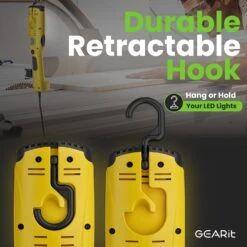 1200 Lumen COB LED Work Light With Long Extension Cable, Yellow(Gearit Led Cob Work Light 1200 Lumen Extra Long 16 Gauge Sjtw Indoor Outdoor Extension Cable) 13 1200 Lumen COB LED Work Light With Long Extension Cable, Yellow(Gearit Led Cob Work Light 1200 Lumen Extra Long 16 Gauge Sjtw Indoor Outdoor Extension Cable) -GEARit Store GI COB 1200LM CORD FT YW 4