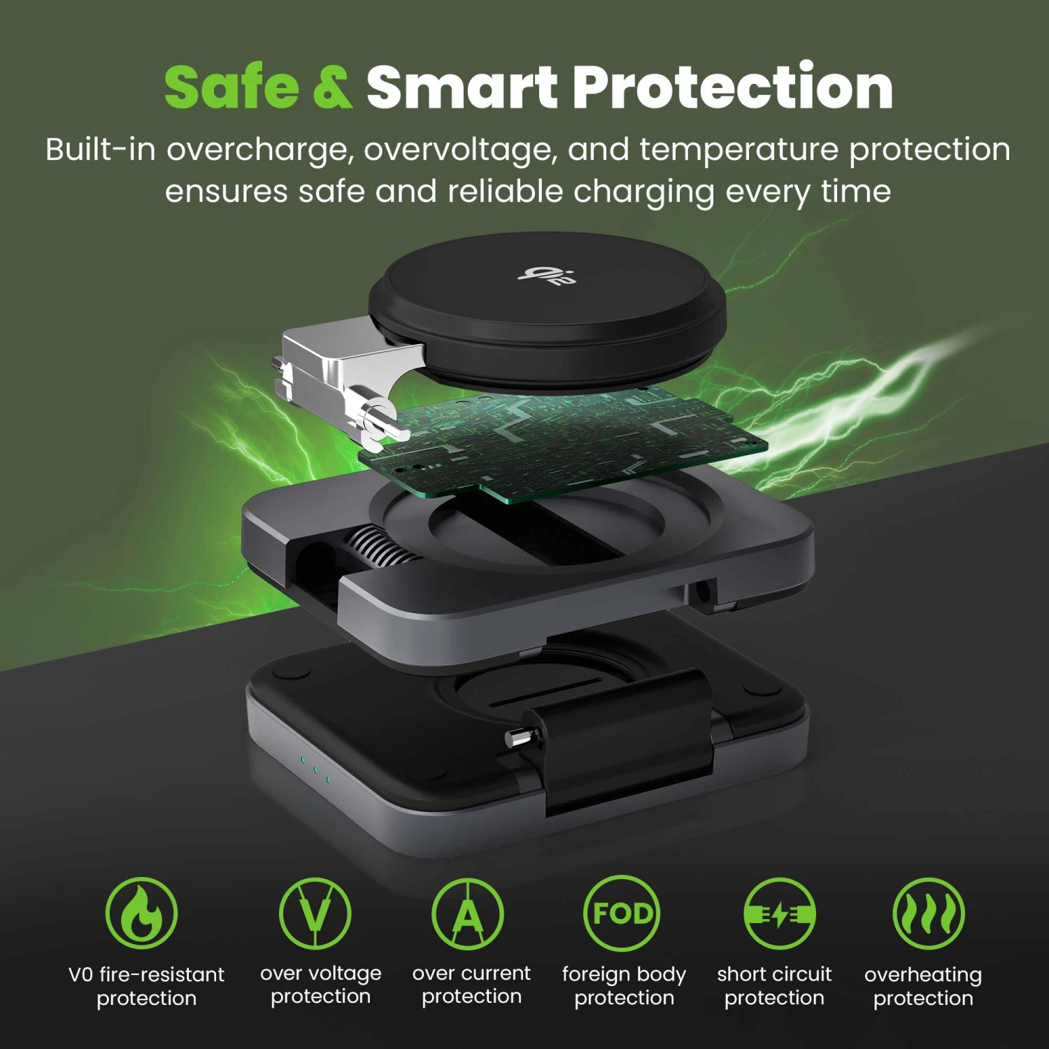 GEARit 3-in-1 Qi2 MagSafe Wireless Charging Station(Gearit 3 In 1 Qi2 Magsafe Wireless Charging Station) 7 GEARit 3-in-1 Qi2 MagSafe Wireless Charging Station(Gearit 3 In 1 Qi2 Magsafe Wireless Charging Station) - Image 7