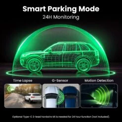 GEARit 4K Dual Dash Cam Front & Rear With WiFi GPS Night Vision 64GB Included(Gearit 4k Dual Dash Cam Front Rear With Wifi Gps Night Vision 64gb Included) -GEARit Store GI DASH 2CH 4K BK 5