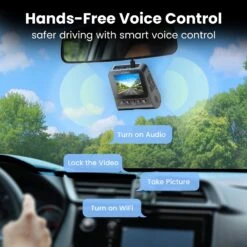 GEARit 4K Dual Dash Cam Front & Rear With WiFi GPS Night Vision 64GB Included(Gearit 4k Dual Dash Cam Front Rear With Wifi Gps Night Vision 64gb Included) -GEARit Store GI DASH 2CH 4K BK 7