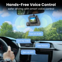 GEARit 3-Channel 4K Dash Cam - Front, Inside & Rear With GPS & Night Vision, 64GB Included(Gearit 4k Dual Dash Cam Front Rear With Wifi Gps Night Vision 64gb Included Copy) -GEARit Store GI DASH 3CH 4K BK 7