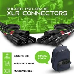 4 Channel 3-Pin XLR/DMX/AES-EBU Over Ethercon RJ45 Snake Cable(4 Channel Snake 3 Pin Xlr Dmx Aes Ebu Over Ethercon Rj45 Extender) -GEARit Store GI DMX 4CHWC 6