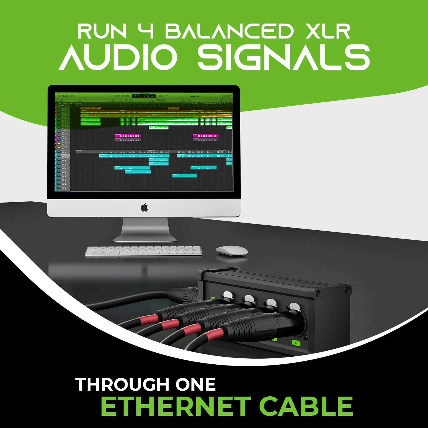 4 Channel 3-Pin XLR/DMX/AES-EBU Over Ethercon RJ45 Network Extender(Gearit 4 Channel Multi Network 3 Pin Xlr Dmx Aes Ebu To Ethercon Compatible Rj45 Cat5 Cat6 Ethernet Extender For Live Stage Sound Lighting Audio Recording Studio 1 Pair 4 Xlr Male 4 Xlr Female) 3 4 Channel 3-Pin XLR/DMX/AES-EBU Over Ethercon RJ45 Network Extender(Gearit 4 Channel Multi Network 3 Pin Xlr Dmx Aes Ebu To Ethercon Compatible Rj45 Cat5 Cat6 Ethernet Extender For Live Stage Sound Lighting Audio Recording Studio 1 Pair 4 Xlr Male 4 Xlr Female) - Image 3