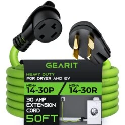 30-Amp 10/4 AWG NEMA 14-30P To 14-30R STW EV Power Cable(Gearit 30 Amp 10 4 Awg Nema 14 30p To 14 30r Stw Ev Power Cable) 19 30-Amp 10/4 AWG NEMA 14-30P To 14-30R STW EV Power Cable(Gearit 30 Amp 10 4 Awg Nema 14 30p To 14 30r Stw Ev Power Cable) -GEARit Store GI E1430P E1430R 50F bc9f6751 1701 4225 8c4d 885fa7d722ff