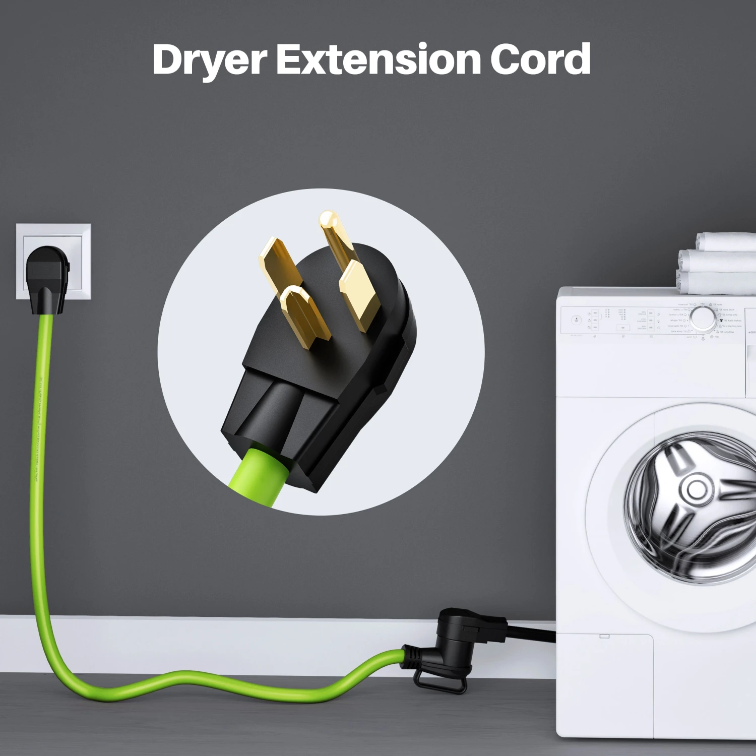 30-Amp 10/4 AWG NEMA 14-30P To 14-30R STW EV Power Cable(Gearit 30 Amp 10 4 Awg Nema 14 30p To 14 30r Stw Ev Power Cable) 3 30-Amp 10/4 AWG NEMA 14-30P To 14-30R STW EV Power Cable(Gearit 30 Amp 10 4 Awg Nema 14 30p To 14 30r Stw Ev Power Cable) - Image 3