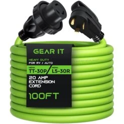 20 Amp NEMA TT-30P To L5-30R Power Extension Cord Adapter - Twist Locking STW 10AWG 3C(30 Amp Nema Tt 30p To L5 30r Power Extension Cord Adapter Twist Locking Stw 10awg 3c) 33 20 Amp NEMA TT-30P To L5-30R Power Extension Cord Adapter - Twist Locking STW 10AWG 3C(30 Amp Nema Tt 30p To L5 30r Power Extension Cord Adapter Twist Locking Stw 10awg 3c) -GEARit Store GI EXT TT30P L530R 100F 1