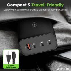 240W USB-C Super Fast GaN Charger(240w Usb C Super Fast Gan Charger) 15 240W USB-C Super Fast GaN Charger(240w Usb C Super Fast Gan Charger) -GEARit Store GI GC240W C3A1 BK 8