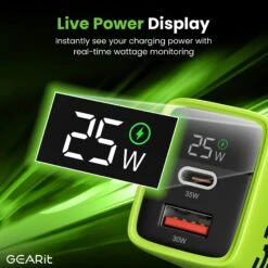 GEARit Lifestyle Series - 35W USB C GaN Charger 2 Port W/ Smart Display(Gearit Lifestyle Series 35w Usb C Gan Charger 2 Port W Smart Display) 11 GEARit Lifestyle Series - 35W USB C GaN Charger 2 Port W/ Smart Display(Gearit Lifestyle Series 35w Usb C Gan Charger 2 Port W Smart Display) -GEARit Store GI GC35WD C1A1 GR 5 7a8ebf6b 6497 466d ad37 efee307d5116