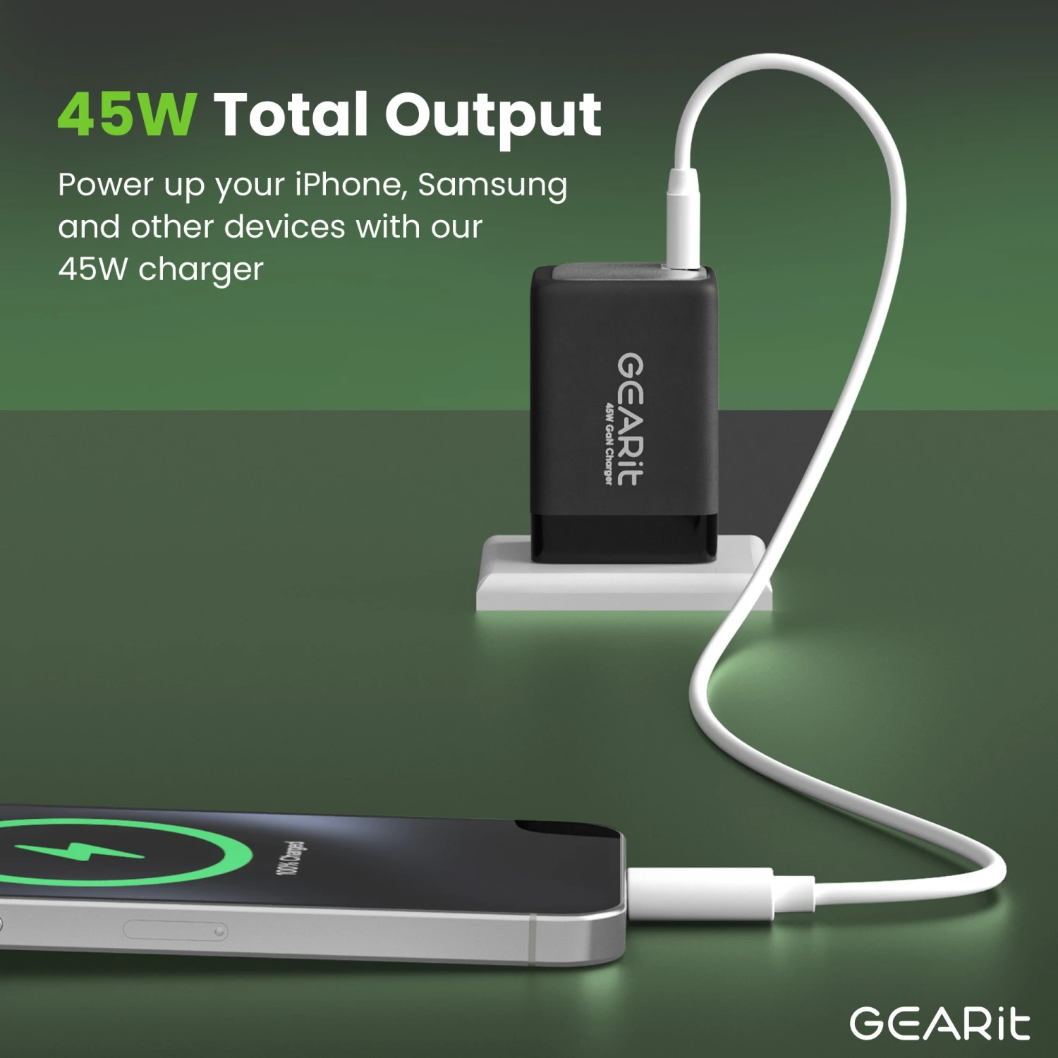 45W USB-C Super Fast GaN Charger(45w Usb C Super Fast Gan Charger) 2 45W USB-C Super Fast GaN Charger(45w Usb C Super Fast Gan Charger) - Image 2