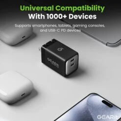 48W USB-C Super Fast GaN Charger(48w Usb C Super Fast Gan Charger 1) 21 48W USB-C Super Fast GaN Charger(48w Usb C Super Fast Gan Charger 1) -GEARit Store GI GC48W C2 BK 6.1