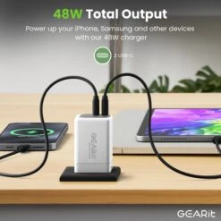 48W USB-C Super Fast GaN Charger(48w Usb C Super Fast Gan Charger 1) 25 48W USB-C Super Fast GaN Charger(48w Usb C Super Fast Gan Charger 1) -GEARit Store GI GC48W C2 WH 2
