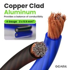 4 Gauge CCA Electrical Power Ground Wire, 50 Feet(Gearit 4 Gauge Wire Cca Primary Electrical Automotive Power Ground Wire 50 Feet) 25 4 Gauge CCA Electrical Power Ground Wire, 50 Feet(Gearit 4 Gauge Wire Cca Primary Electrical Automotive Power Ground Wire 50 Feet) -GEARit Store GI GRD 4G CC 25F BB 1