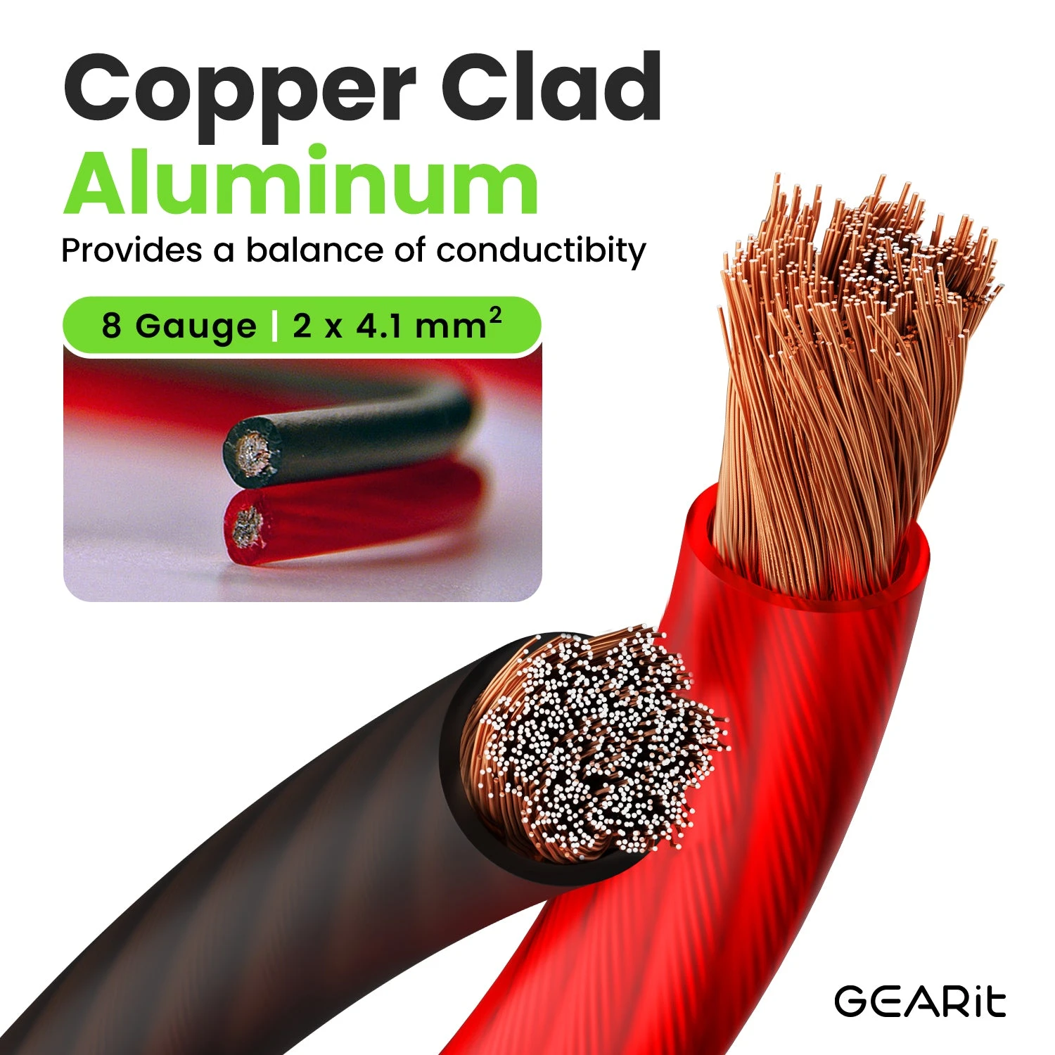 8 Gauge CCA Electrical Power Ground Wire, 50 Feet(Gearit 8 Gauge Wire Cca Primary Electrical Automotive Power Ground Wire 50 Feet) 2 8 Gauge CCA Electrical Power Ground Wire, 50 Feet(Gearit 8 Gauge Wire Cca Primary Electrical Automotive Power Ground Wire 50 Feet) - Image 2