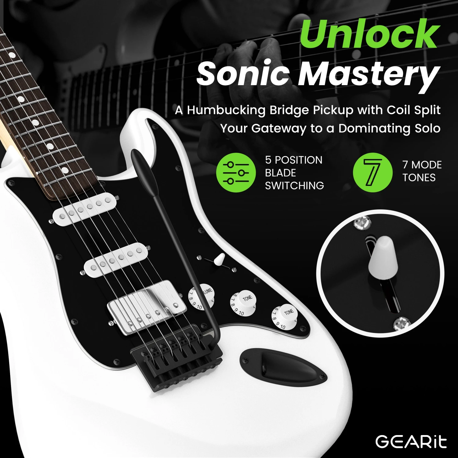 Canyon Series 39” Electric Guitar Starter Kit(Gi 150 Canyon Series 39 Electric Guitar Set W Amplifier) 4 Canyon Series 39” Electric Guitar Starter Kit(Gi 150 Canyon Series 39 Electric Guitar Set W Amplifier) - Image 4