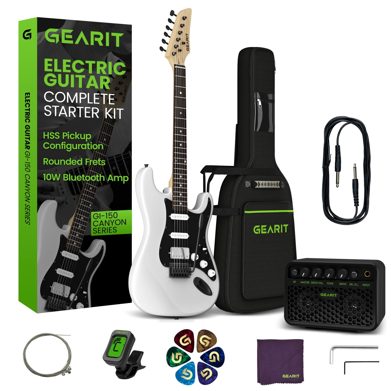 Canyon Series 39” Electric Guitar Starter Kit(Gi 150 Canyon Series 39 Electric Guitar Set W Amplifier) 1 Canyon Series 39” Electric Guitar Starter Kit(Gi 150 Canyon Series 39 Electric Guitar Set W Amplifier)