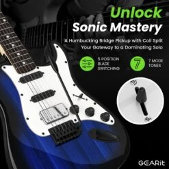 Canyon Series 39” Electric Guitar Starter Kit(Gi 150 Canyon Series 39 Electric Guitar Set W Amplifier) 30 Canyon Series 39” Electric Guitar Starter Kit(Gi 150 Canyon Series 39 Electric Guitar Set W Amplifier) -GEARit Store GI GTR CNYN BB 3