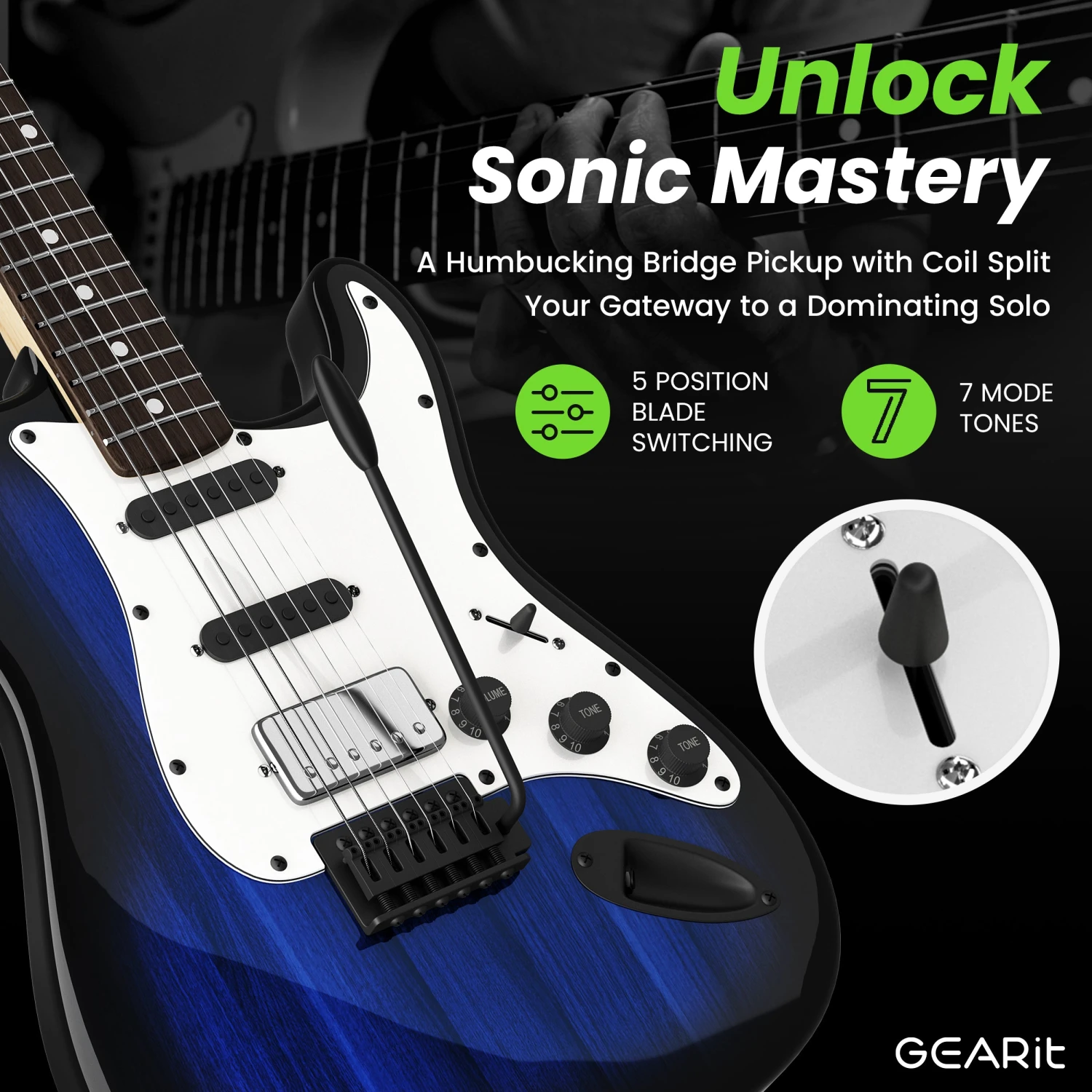 Canyon Series 39” Electric Guitar Starter Kit(Gi 150 Canyon Series 39 Electric Guitar Set W Amplifier) 11 Canyon Series 39” Electric Guitar Starter Kit(Gi 150 Canyon Series 39 Electric Guitar Set W Amplifier) - Image 11