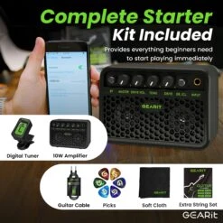 Canyon Series 39” Electric Guitar Starter Kit(Gi 150 Canyon Series 39 Electric Guitar Set W Amplifier) 33 Canyon Series 39” Electric Guitar Starter Kit(Gi 150 Canyon Series 39 Electric Guitar Set W Amplifier) -GEARit Store GI GTR CNYN BB 6