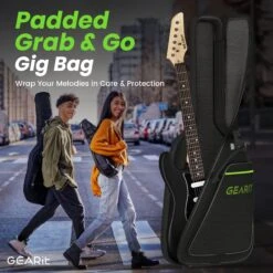 Canyon Series 39” Electric Guitar Starter Kit(Gi 150 Canyon Series 39 Electric Guitar Set W Amplifier) 39 Canyon Series 39” Electric Guitar Starter Kit(Gi 150 Canyon Series 39 Electric Guitar Set W Amplifier) -GEARit Store GI GTR CNYN BK 5