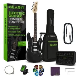 Canyon Series 39” Electric Guitar Starter Kit(Gi 150 Canyon Series 39 Electric Guitar Set W Amplifier) 34 Canyon Series 39” Electric Guitar Starter Kit(Gi 150 Canyon Series 39 Electric Guitar Set W Amplifier) -GEARit Store GI GTR CNYN BK Hero1 241220
