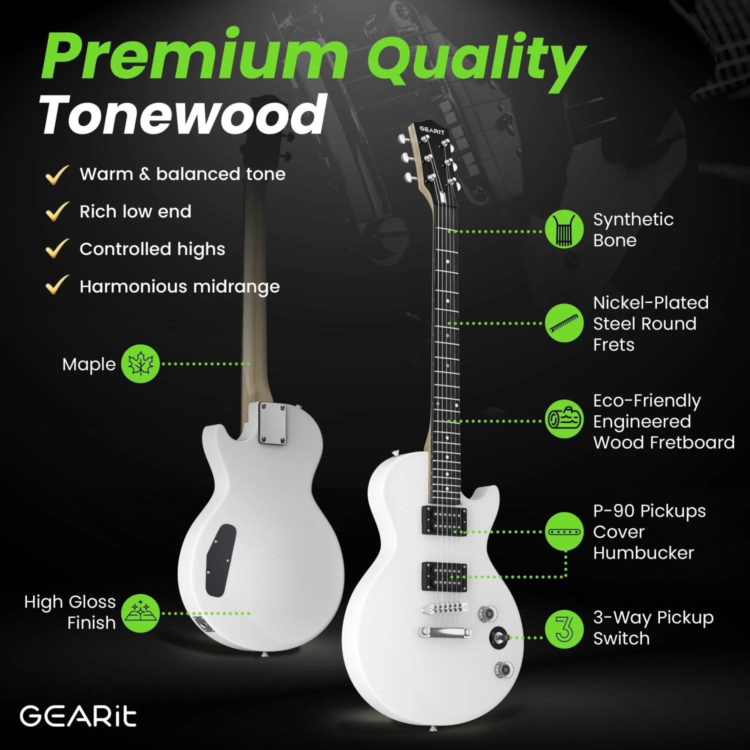 Valley Series 39” Electric Guitar Starter Kit(Gi 155 Valley Series 39 Electric Guitar Starter Kit With Amplifier) 3 Valley Series 39” Electric Guitar Starter Kit(Gi 155 Valley Series 39 Electric Guitar Starter Kit With Amplifier) - Image 3