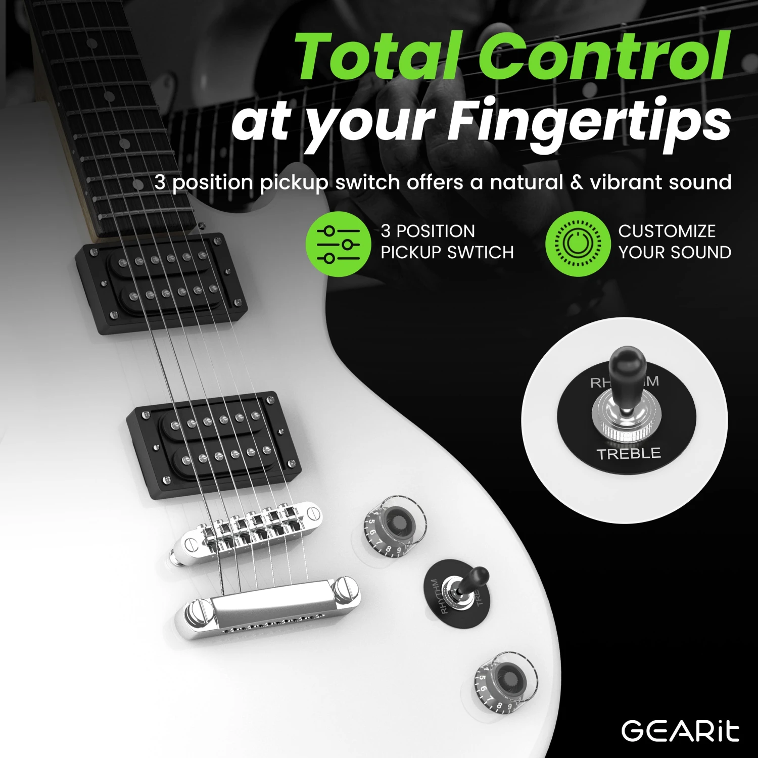 Valley Series 39” Electric Guitar Starter Kit(Gi 155 Valley Series 39 Electric Guitar Starter Kit With Amplifier) 4 Valley Series 39” Electric Guitar Starter Kit(Gi 155 Valley Series 39 Electric Guitar Starter Kit With Amplifier) - Image 4