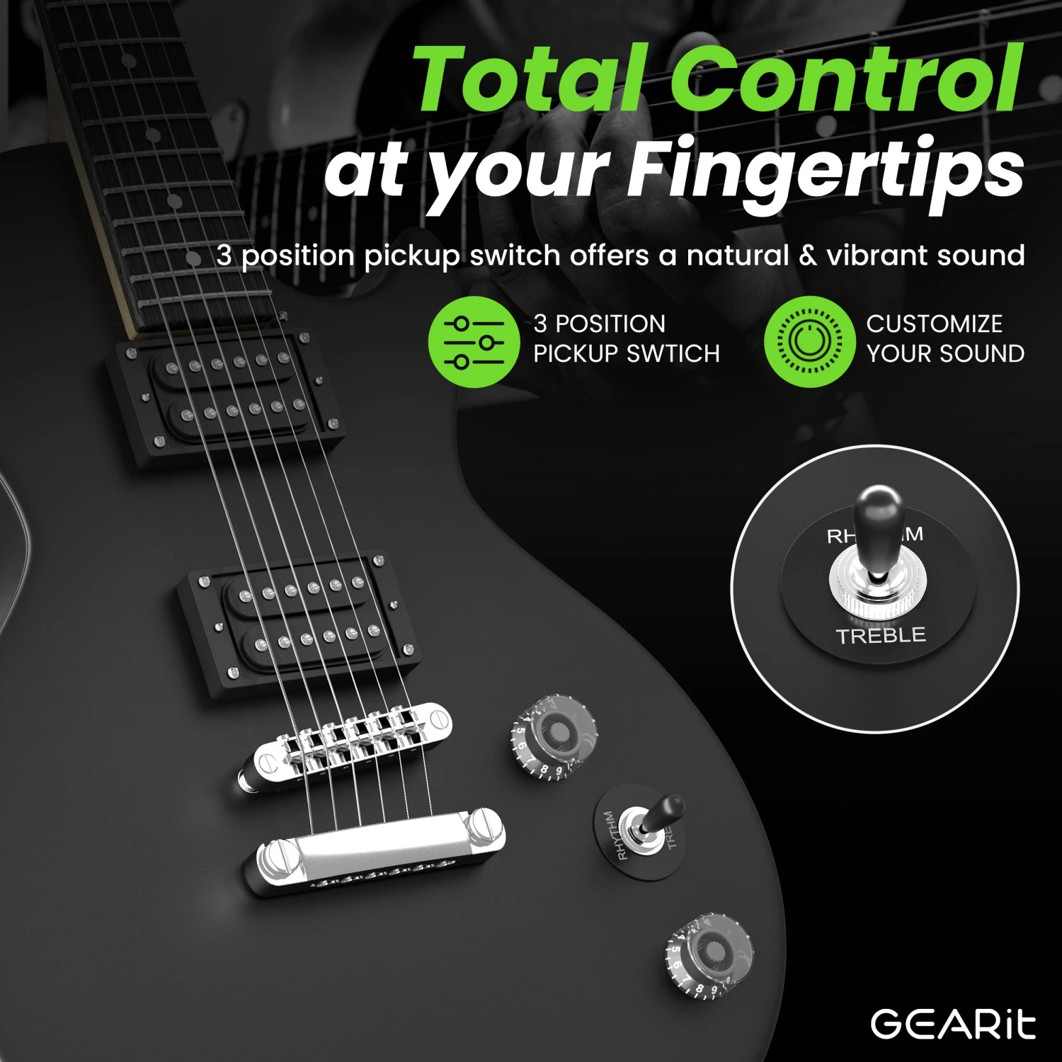 Valley Series 39” Electric Guitar Starter Kit(Gi 155 Valley Series 39 Electric Guitar Starter Kit With Amplifier) 11 Valley Series 39” Electric Guitar Starter Kit(Gi 155 Valley Series 39 Electric Guitar Starter Kit With Amplifier) - Image 11