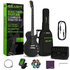 Valley Series 39” Electric Guitar Starter Kit(Gi 155 Valley Series 39 Electric Guitar Starter Kit With Amplifier) 27 Valley Series 39” Electric Guitar Starter Kit(Gi 155 Valley Series 39 Electric Guitar Starter Kit With Amplifier) -GEARit Store GI GTR VLY BK Hero1 241220