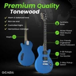 Valley Series 39” Electric Guitar Starter Kit(Gi 155 Valley Series 39 Electric Guitar Starter Kit With Amplifier) 36 Valley Series 39” Electric Guitar Starter Kit(Gi 155 Valley Series 39 Electric Guitar Starter Kit With Amplifier) -GEARit Store GI GTR VLY BL 2