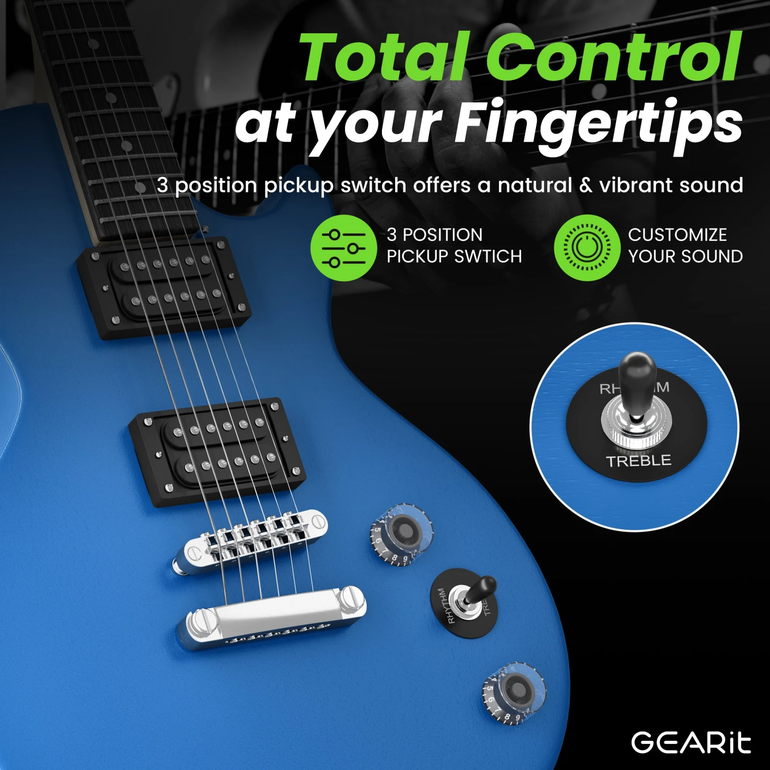 Valley Series 39” Electric Guitar Starter Kit(Gi 155 Valley Series 39 Electric Guitar Starter Kit With Amplifier) 18 Valley Series 39” Electric Guitar Starter Kit(Gi 155 Valley Series 39 Electric Guitar Starter Kit With Amplifier) - Image 18