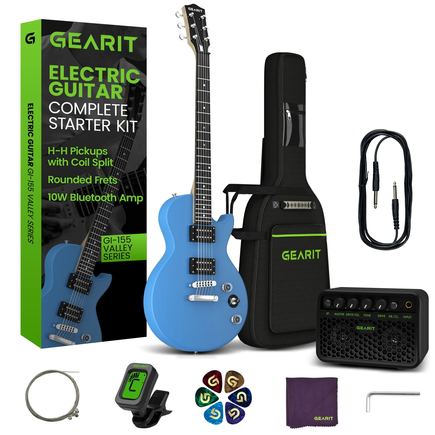 Valley Series 39” Electric Guitar Starter Kit(Gi 155 Valley Series 39 Electric Guitar Starter Kit With Amplifier) 14 Valley Series 39” Electric Guitar Starter Kit(Gi 155 Valley Series 39 Electric Guitar Starter Kit With Amplifier) - Image 14
